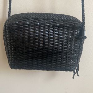 Woven Leather Style Crossbody
